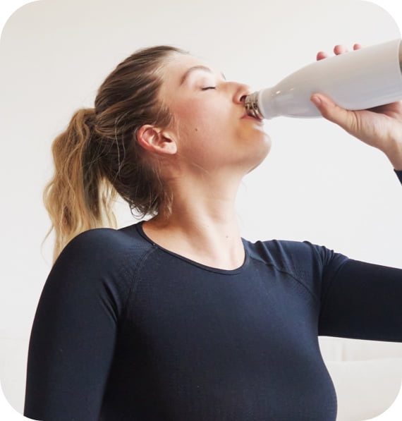 Woman drinking water