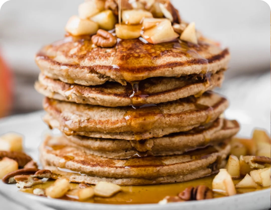 Cinnamon Apple Sauce Pancakes
